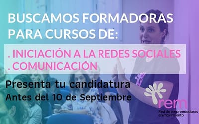 Buscamos formadoras para los cursos de REM ¿Quieres ser profesora en REM?