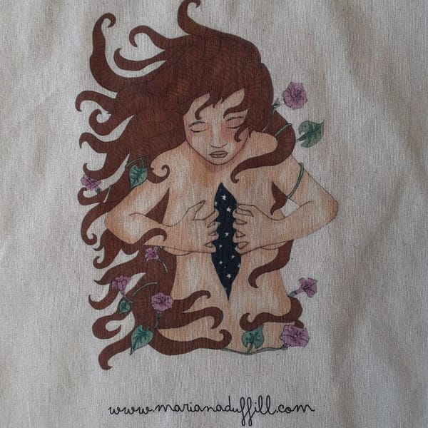 Bolsa de algodón con ilustración